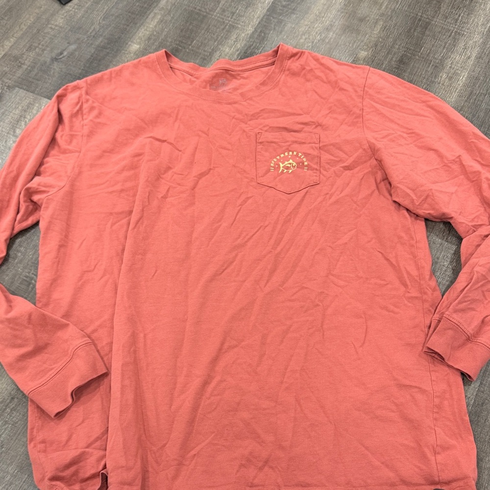 Men's southern tide Red Long Sleeve Shirt